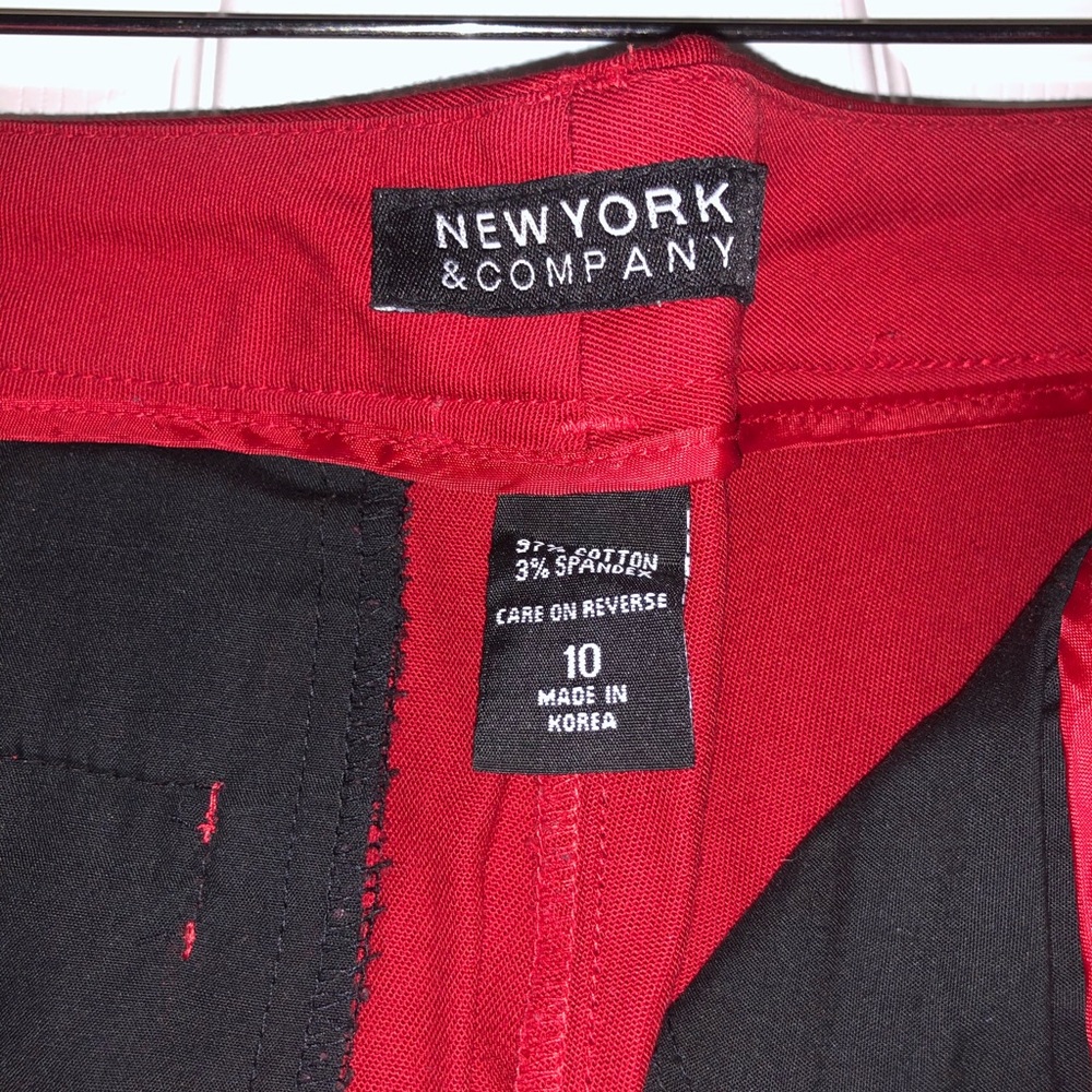 Red slacks - Picture 3 of 3